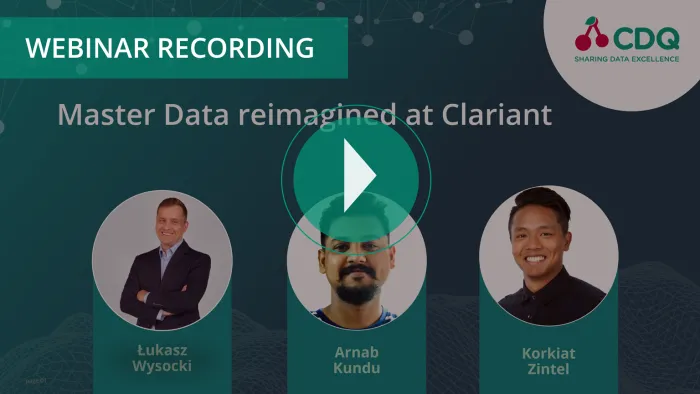 Clariant: Reimagined Master Data Management